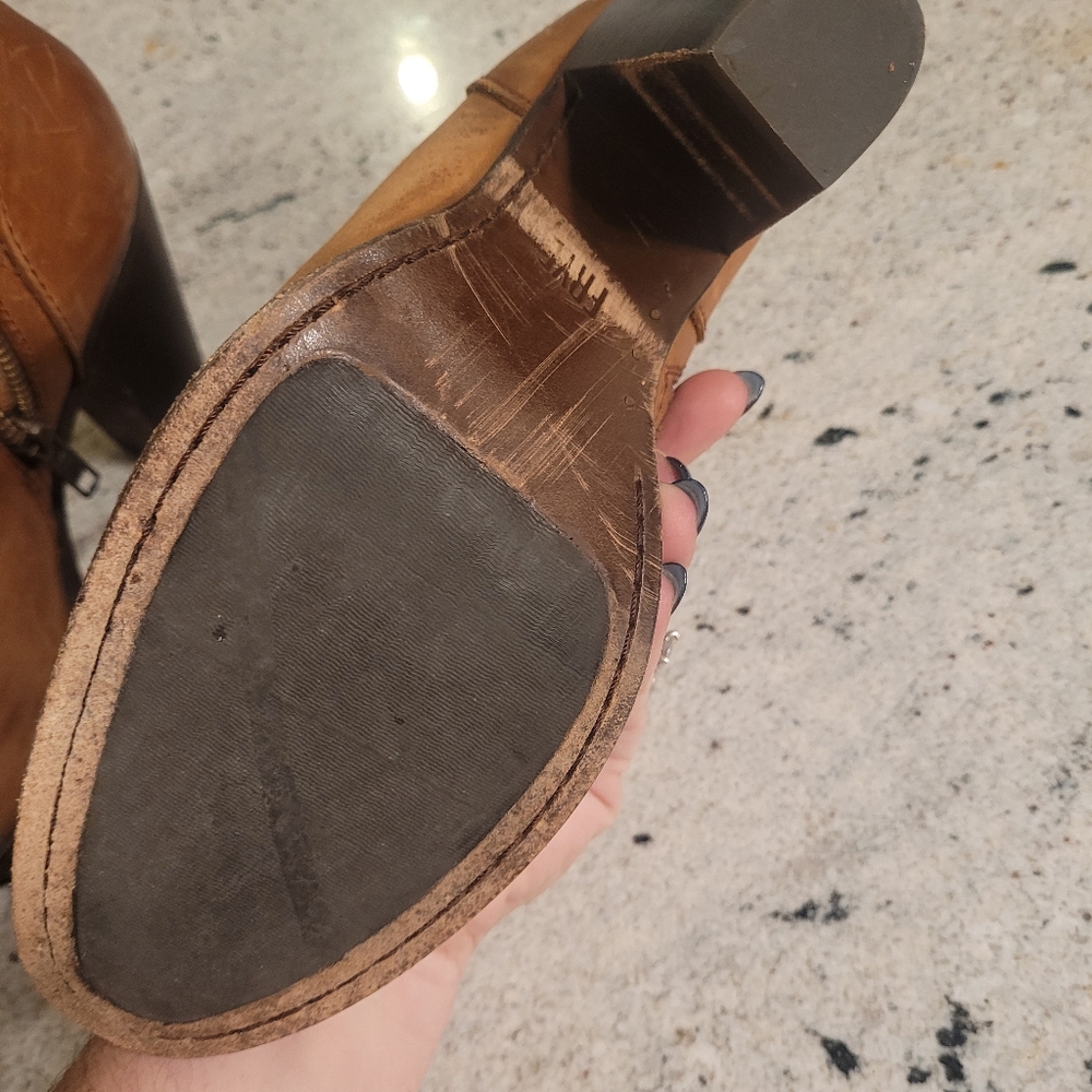 Frye Jenny Ankle Boots Brown Womens 8 - Picture 9 of 16